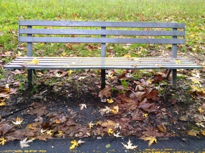 Waiting on a bench